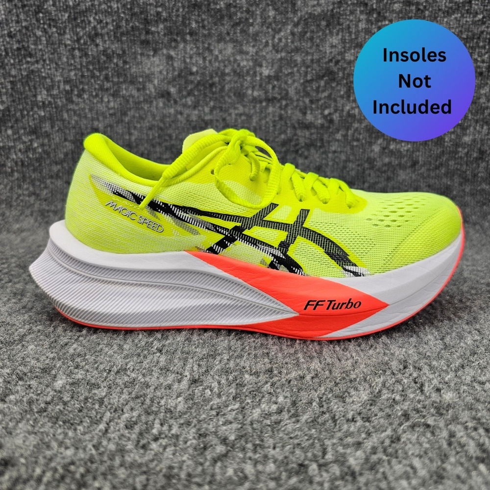 Asics Magic Speed 4 Womens Size 6.5 Safety Yellow Black Athletic Running Shoes